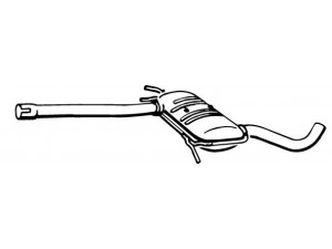 WALKER 17284 vidurinis duslintuvas 
 Išmetimo sistema -> Duslintuvas
7700826093, 7700829531, 7700847145