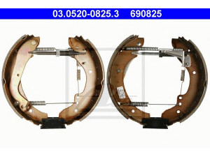 ATE 03.0520-0825.3 stabdžių trinkelių komplektas 
 Techninės priežiūros dalys -> Papildomas remontas
77 01 205 663, 77 01 205 725, 77 01 205 916
