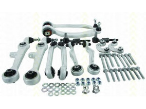 TRISCAN 8500 2902105 pakabos komplektas 
 Ašies montavimas/vairavimo mechanizmas/ratai -> Valdymo svirtis/pasukamosios svirties sujungimas -> Vairo trauklės (valdymo svirtis, išilginis balansyras, diago
4B3 498 998, 4B3 498 998