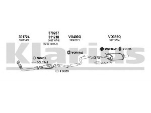 KLARIUS 960308U išmetimo sistema 
 Išmetimo sistema -> Išmetimo sistema, visa