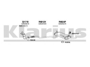KLARIUS 720958U išmetimo sistema 
 Išmetimo sistema -> Išmetimo sistema, visa