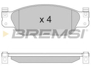 BREMSI BP2933 stabdžių trinkelių rinkinys, diskinis stabdys 
 Techninės priežiūros dalys -> Papildomas remontas
XR810210, XR812435, XR813324, XR858178