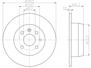 HELLA PAGID 8DD 355 102-731 stabdžių diskas 
 Stabdžių sistema -> Diskinis stabdys -> Stabdžių diskas
569206, 90421872, 93182294, 90345699