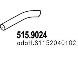 ASSO 515.9024 išleidimo kolektorius
81152040102