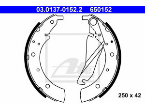 ATE 03.0137-0152.2 stabdžių trinkelių komplektas 
 Techninės priežiūros dalys -> Papildomas remontas
34 21 1 154 921, 34 21 9 064 271
