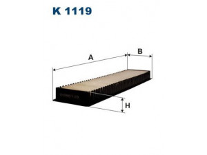 FILTRON K1119 filtras, salono oras 
 Techninės priežiūros dalys -> Techninės priežiūros intervalai
64311496710, 64311496710