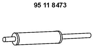 EBERSPÄCHER 95 11 8473 priekinis duslintuvas 
 Išmetimo sistema -> Duslintuvas
1H0.253.209 E, 1H0.253.209 F, 1H0253209J