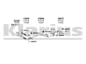 KLARIUS 361482E išmetimo sistema 
 Išmetimo sistema -> Išmetimo sistema, visa