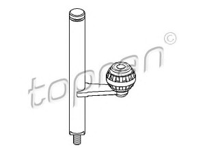 TOPRAN 108 837 kreipiantysis velenas, pavarų perjungimo mechanizmas 
 Transmisija -> Neautomatinė pavarų dėžė -> Transmisijos valdymas
191 711 173B, 191 711 173B