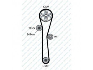DAYCO 94910 paskirstymo diržas 
 Techninės priežiūros dalys -> Papildomas remontas
1172000QA0, 1680600QA0, 8200035834