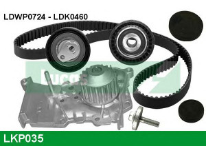 LUCAS ENGINE DRIVE LKP035 vandens siurblio ir paskirstymo diržo komplektas 
 Diržinė pavara -> Paskirstymo diržas/komplektas -> Paskirstymo diržas/komplektas