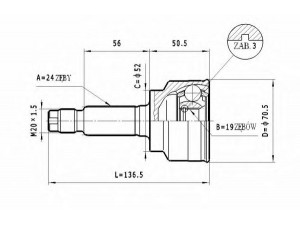 STATIM C.468 jungčių komplektas, kardaninis velenas 
 Ratų pavara -> Sujungimai/komplektas
B002-25-500, B002-25-600, B003-25-400