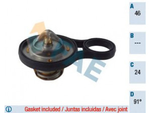 FAE 5303291 termostatas, aušinimo skystis 
 Aušinimo sistema -> Termostatas/tarpiklis -> Thermostat
04495721, 04693117 AA, 04973117 AA