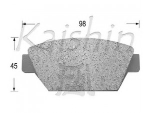 KAISHIN D6012 stabdžių trinkelių rinkinys, diskinis stabdys 
 Techninės priežiūros dalys -> Papildomas remontas
MB366288, MB3666288, MB377826, MB534995