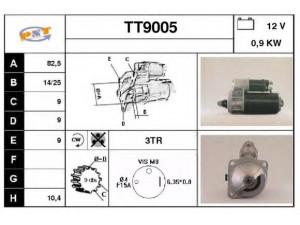 SNRA TT9005 starteris