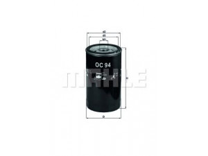 KNECHT OC 94 alyvos filtras 
 Techninės priežiūros dalys -> Techninės priežiūros intervalai
5016698, 5017582, 6112420, 6174457