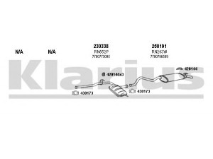 KLARIUS 720363E išmetimo sistema 
 Išmetimo sistema -> Išmetimo sistema, visa