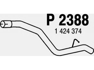 FENNO P2388 išleidimo kolektorius 
 Išmetimo sistema -> Išmetimo vamzdžiai
1424374