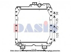 AKS DASIS 440273N radiatorius, variklio aušinimas