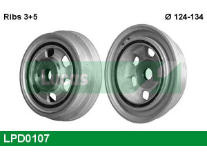 LUCAS ENGINE DRIVE LPD0107 skriemulys, alkūninis velenas 
 Diržinė pavara -> Dirželio skriemulys
504048057, 1042771, 1050620