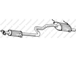 BOSAL 288-091 galinis duslintuvas 
 Išmetimo sistema -> Duslintuvas
14300-62E10, 14300-65B20, 14300-65E10