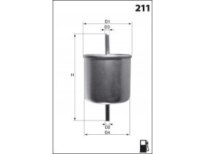 MECAFILTER E10 kuro filtras 
 Degalų tiekimo sistema -> Kuro filtras/korpusas
7700820375, 319113A000