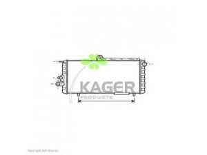 KAGER 31-0049 radiatorius, variklio aušinimas 
 Aušinimo sistema -> Radiatorius/alyvos aušintuvas -> Radiatorius/dalys
60504294, 60504387