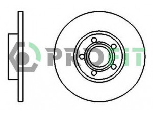 PROFIT 5010-0324 stabdžių diskas 
 Stabdžių sistema -> Diskinis stabdys -> Stabdžių diskas
4A0615301B, 4AO615301B, 4A0615301B