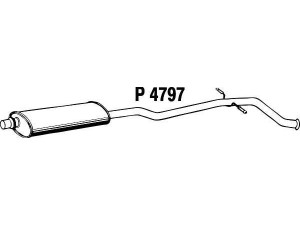 FENNO P4797 vidurinis duslintuvas 
 Išmetimo sistema -> Duslintuvas
1717-F1, 1717-L2, 1717-L3