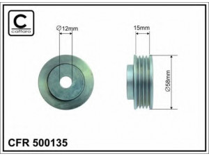 CAFFARO 500135 kreipiantysis skriemulys, V formos rumbuotas diržas 
 Diržinė pavara -> V formos rumbuotas diržas/komplektas -> Laisvasis/kreipiamasis skriemulys
49160-70AA0, 49160-82A00