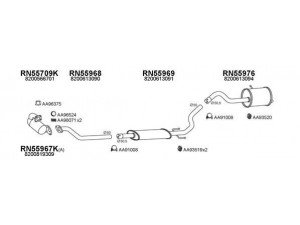 VENEPORTE 550550 išmetimo sistema 
 Išmetimo sistema -> Išmetimo sistema, visa