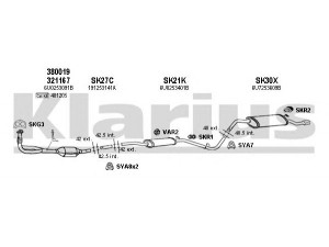 KLARIUS 780022U išmetimo sistema