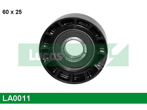 LUCAS ENGINE DRIVE LA0011 kreipiantysis skriemulys, V formos rumbuotas diržas 
 Diržinė pavara -> V formos rumbuotas diržas/komplektas -> Laisvasis/kreipiamasis skriemulys