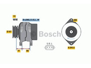 BOSCH 0 124 120 001 kintamosios srovės generatorius
38 52 2313G