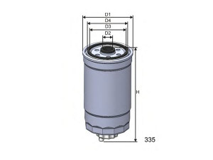 MISFAT M324 kuro filtras 
 Degalų tiekimo sistema -> Kuro filtras/korpusas
46797378, 190667, 1906C3, 46797378