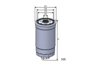 MISFAT M614 kuro filtras 
 Techninės priežiūros dalys -> Papildomas remontas
190694, 1906C2, 77362258, 190693