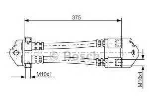 BOSCH 1 987 481 072 stabdžių žarnelė 
 Stabdžių sistema -> Stabdžių žarnelės
4041436, 4409343, YC15 2282 EA