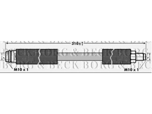 BORG & BECK BBH6810 stabdžių žarnelė 
 Stabdžių sistema -> Stabdžių žarnelės
1684280335, 210 428 0535, 2104280535