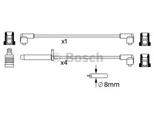 BOSCH 0 986 357 235 uždegimo laido komplektas 
 Kibirkšties / kaitinamasis uždegimas -> Uždegimo laidai/jungtys