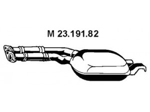 EBERSPÄCHER 23.191.82 vidurinis duslintuvas 
 Išmetimo sistema -> Duslintuvas
124 490 66 21, 124 491 13 00