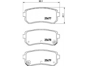 HELLA 8DB 355 020-851 stabdžių trinkelių rinkinys, diskinis stabdys 
 Techninės priežiūros dalys -> Papildomas remontas
583021YA50