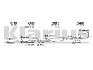 KLARIUS 330751U išmetimo sistema 
 Išmetimo sistema -> Išmetimo sistema, visa