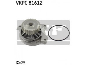 SKF VKPC 81612 vandens siurblys 
 Aušinimo sistema -> Vandens siurblys/tarpiklis -> Vandens siurblys
054 121 004, 054 121 004 A, 054 121 004