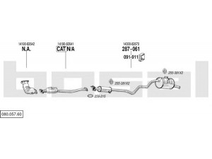 BOSAL 080.057.60 išmetimo sistema 
 Išmetimo sistema -> Išmetimo sistema, visa