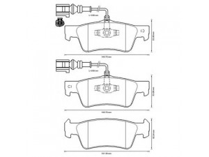 BENDIX 573301B stabdžių trinkelių rinkinys, diskinis stabdys 
 Techninės priežiūros dalys -> Papildomas remontas
7L6698451, 7L6698451C