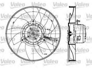VALEO 698357 ventiliatorius, radiatoriaus 
 Aušinimo sistema -> Oro aušinimas
6K0959455A, 6K0959455A