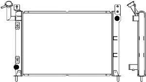 SAKURA  Automotive 1120-0101 radiatorius, variklio aušinimas