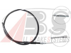 A.B.S. K11386 trosas, stovėjimo stabdys 
 Stabdžių sistema -> Valdymo svirtys/trosai
171609721B, 171609721C, 175609721