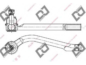 DJ PARTS DE1258 skersinės vairo trauklės galas 
 Vairavimas -> Vairo mechanizmo sujungimai
56820-2B000, 568202B000