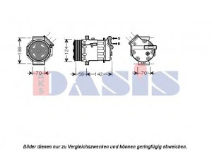 AKS DASIS 851599N kompresorius, oro kondicionierius 
 Oro kondicionavimas -> Kompresorius/dalys
13147264, 6854052, 13171593, 51760316